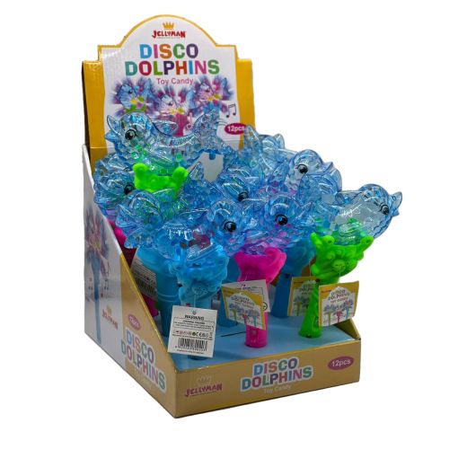 Jellyman Toys Candy Disco Dolphins (12x5GRx12 PCS) - Aytac Foods Wholesale