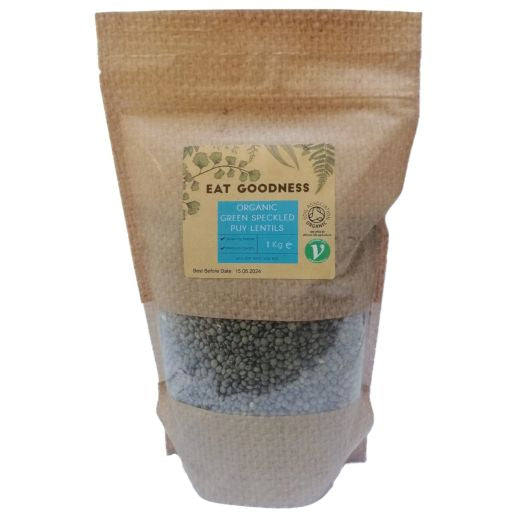 Gd Eat Goodness Org Green Speckled Puy Lentils 1Kg , 1KG - Aytac Foods Wholesale