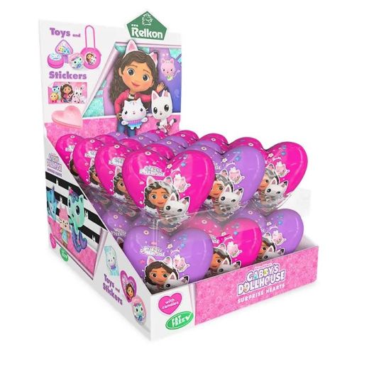 Jm Relkon Gabbys Dollhouse Surprise Hearts With Candies (6x10GRX24PCS) - Aytac Foods Wholesale