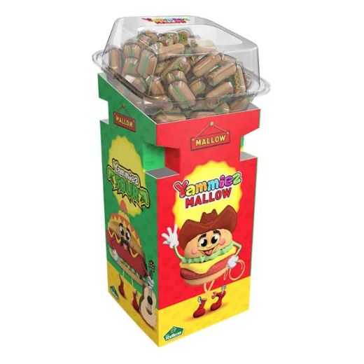 Jm Relkon Yammiez Sour Hot Dog Mallow Floor Stand (100X50GR) - Aytac Foods Wholesale