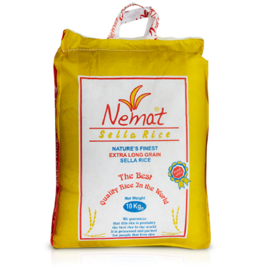 Nemat Sella Rice (2x10kg) - Aytac Foods Wholesale