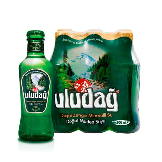 Uludag Dogal Maden Suyu-Soda (Mineral Water) (4X200MLx6PCS) - Aytac Foods Wholesale