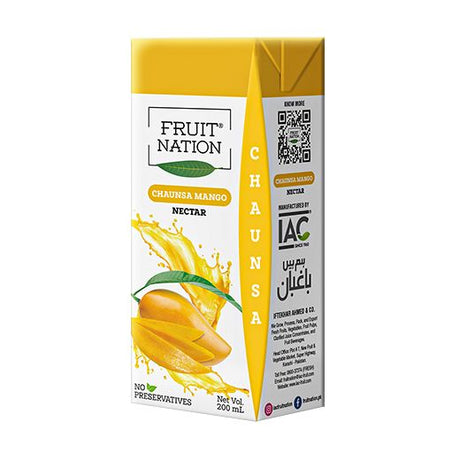 Fruit Nation Mango Nectar (6x6X200ML) - Aytac Foods Wholesale