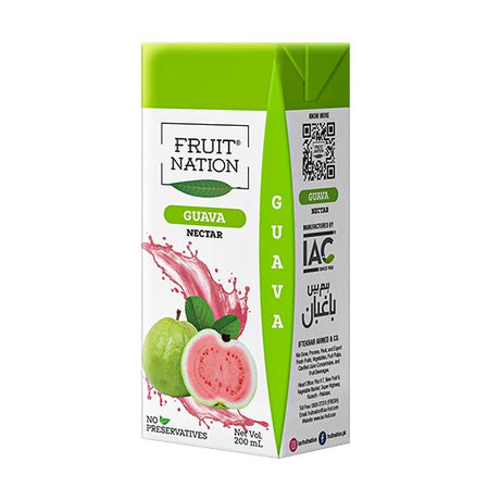 Fruit Nation Guava Nectar (6x6X200ML) - Aytac Foods Wholesale