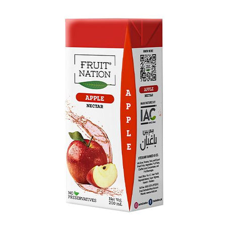 Fruit Nation Apple Nectar (6x6X200ML) - Aytac Foods Wholesale