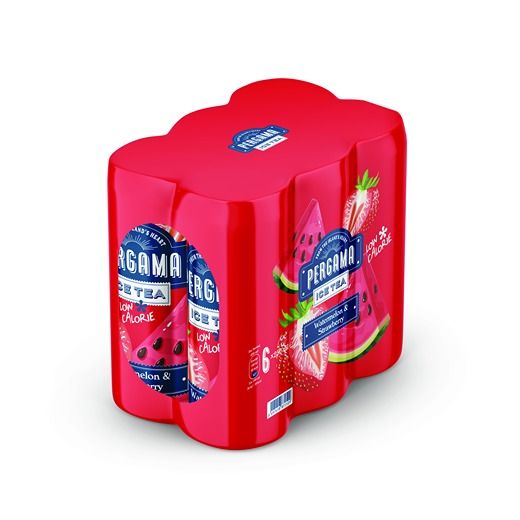 Pergama Watermelon & Strawberry Low Calorie Ice Tea (4x(6X250ML)) - Aytac Foods Wholesale