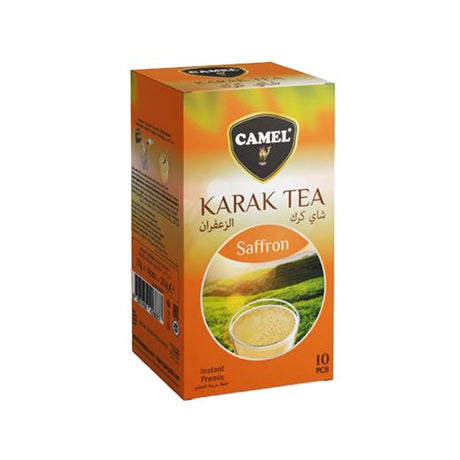 Camel Karak Tea Saffron 20G Box (24x20G) - Aytac Foods Wholesale