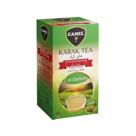 Camel Karak Tea Cardamom Unsweetened 14G (24x14G) - Aytac Foods Wholesale