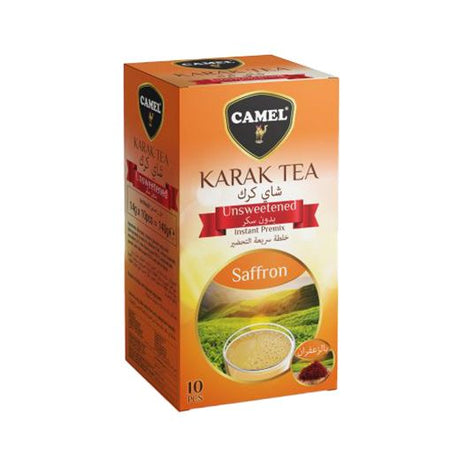 Camel Karak Tea Saffron Unsweetened 14G (24x14G) - Aytac Foods Wholesale