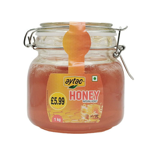 Aytac Pure Honey Clip Top Jar 1KG (6 x 1KG)