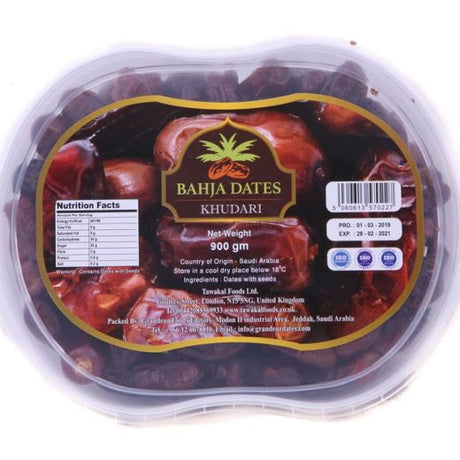 Bahja Khudri Dates 900Grx12 , 900GR - Aytac Foods Wholesale