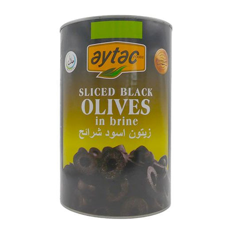Aytac Black Sliced Olives (A12 Tin) (2000GR) x 3 - Aytac Foods Wholesale