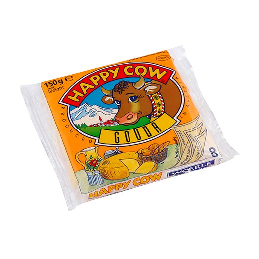 Happy Cow Cheese Gouda Slices (30*150g) - Aytac Foods Wholesale