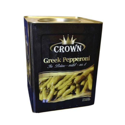 Crown Greek Style Pepper (Tin) (1x11KG) - Aytac Foods Wholesale
