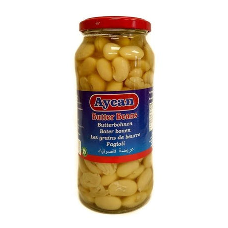 Aycan Butter Beans (Jar) (12x540GR) - Aytac Foods Wholesale