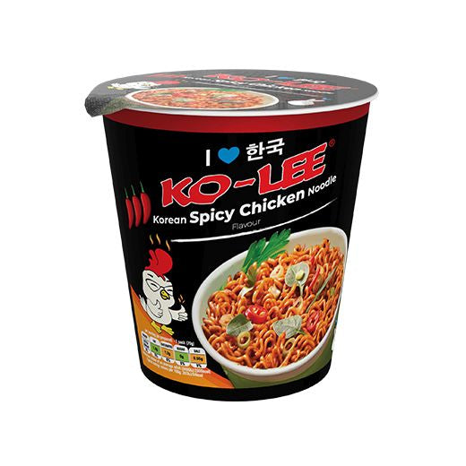 Ko-Lee Korean Cup Noodles Spicy Chicken (6x65GR) - Aytac Foods Wholesale