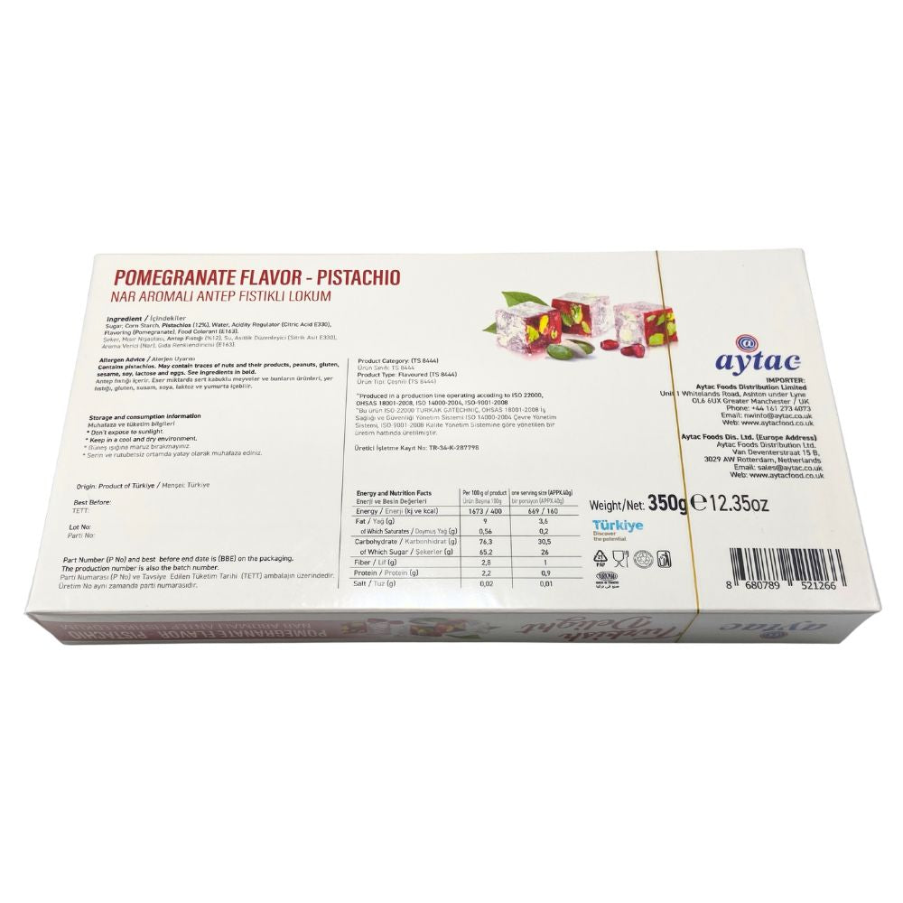 Aytac Turkish Delight Bowl With Pomegranate And Pistachio 350Gx12