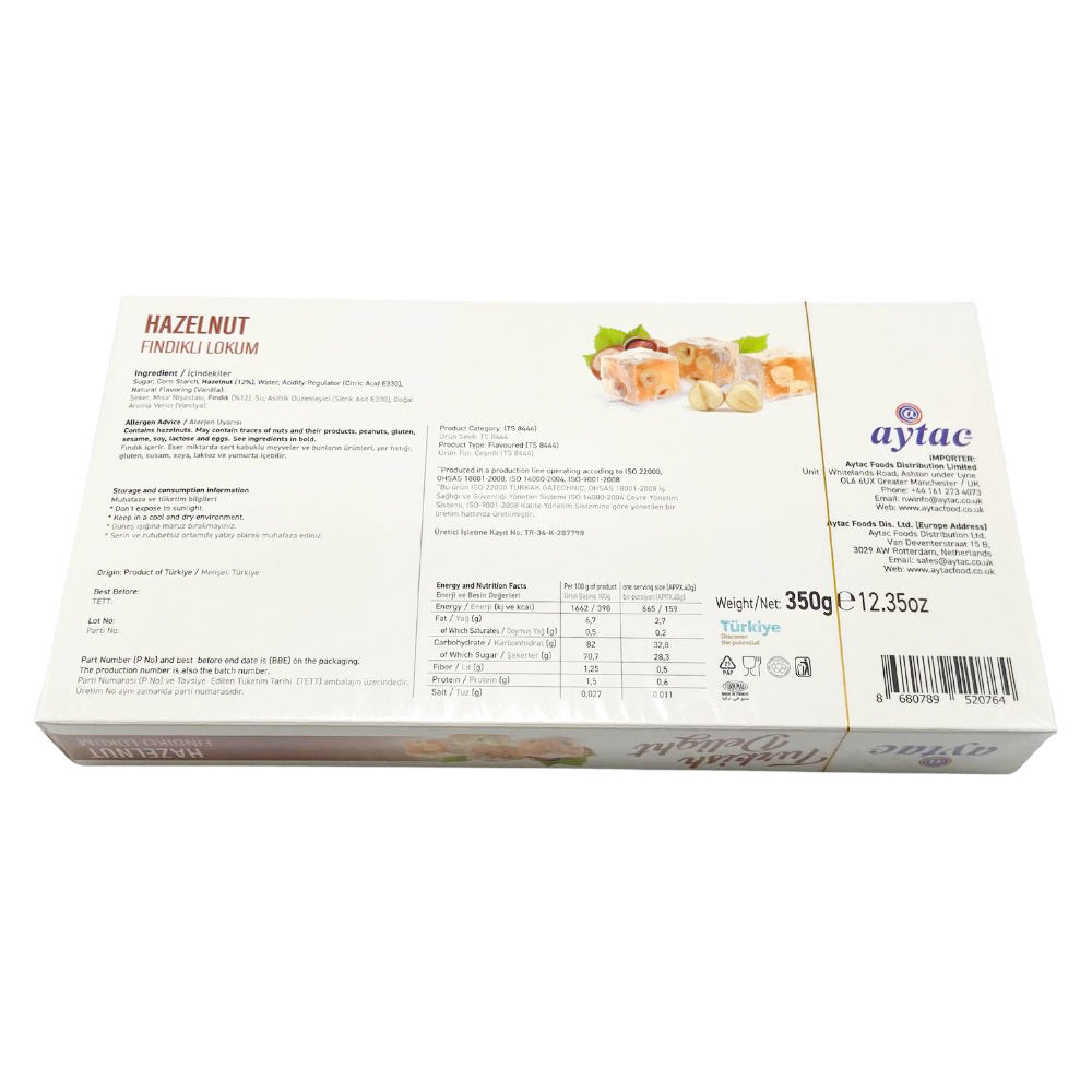 Aytac Turkish Delight Bowl With Mixed Nuts And Fruits 350Gx12