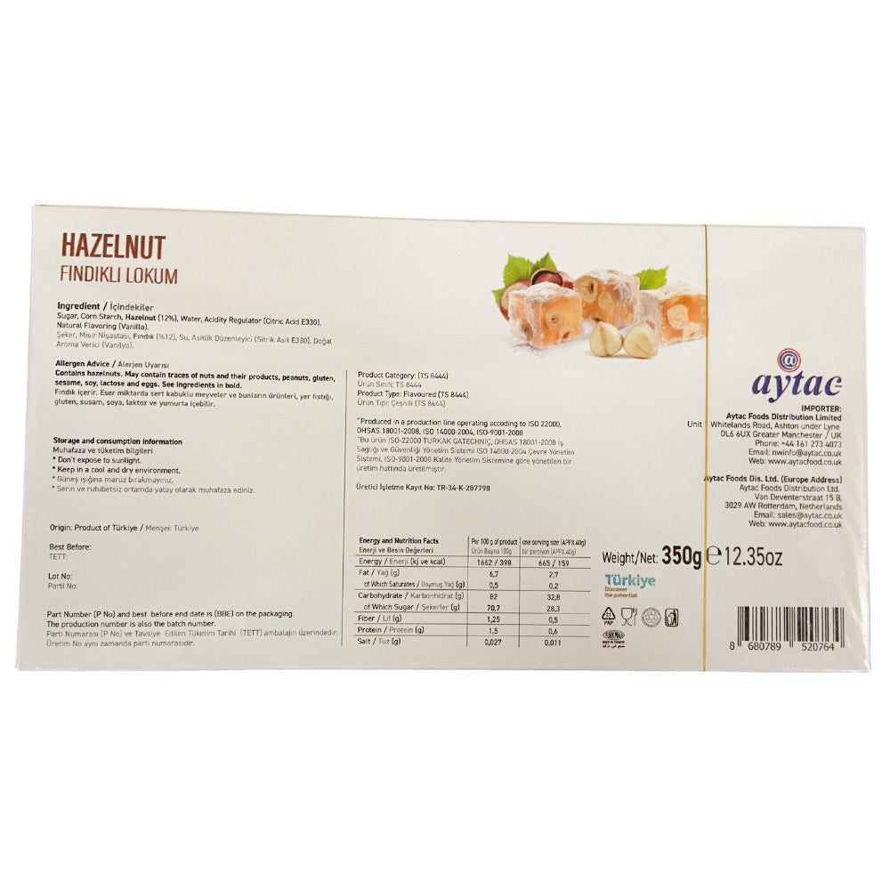 Aytac Turkish Delight Bowl With Mixed Nuts And Fruits 350Gx12