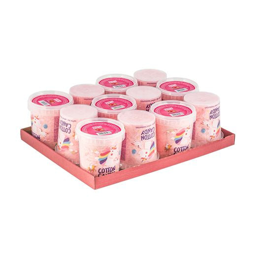 Soho Cotton Candy Strawberry Bucket – Case of 12 x 50g