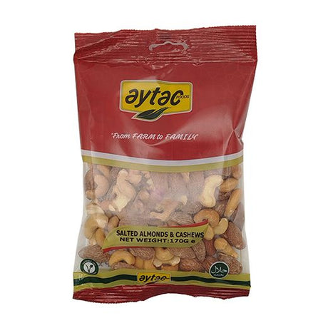 Aytac Salted Almonds & Cashews (Nut Bag) (12x170GR) - Aytac Foods Wholesale