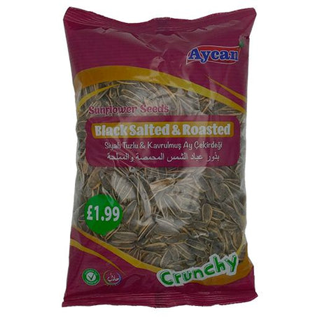 Aycan Salted Sunflower Seeds (Black) (350GR) x 10 - Aytac Foods Wholesale