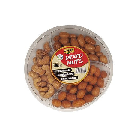 Aytac Mixed Nuts 1 (Crispy Almonds-Salted Cashews-Nacho Peanuts) (12x150GR) - Aytac Foods Wholesale