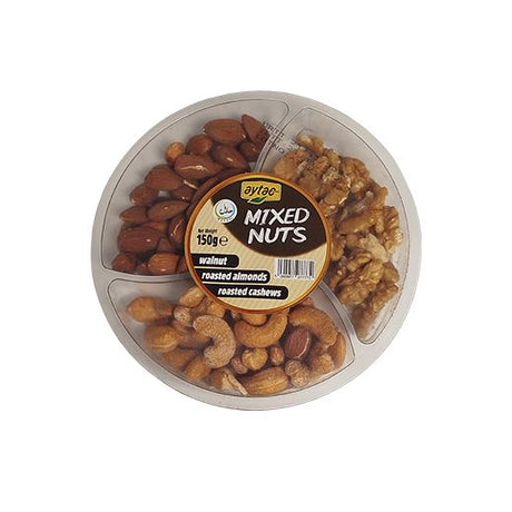 Aytac Mixed Nuts 2 (Walnut-Roasted Almonds-Roasted Cashews) (12x150GR) - Aytac Foods Wholesale