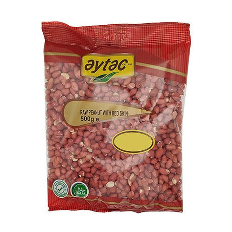 Aytac Raw Peanut With Red Skin (Big Nut Bag) (14x500GR) - Aytac Foods Wholesale
