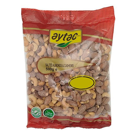 Aytac Salted Almonds & Cashews (Big Nut Bag) (14x500GR) - Aytac Foods Wholesale