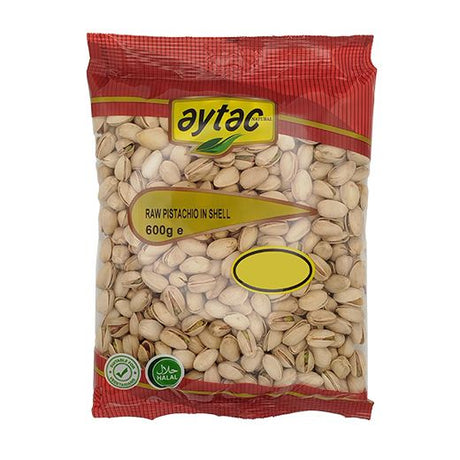 Aytac Raw Pistachio Inshell (Big Nut Bag) (12x600GR) - Aytac Foods Wholesale