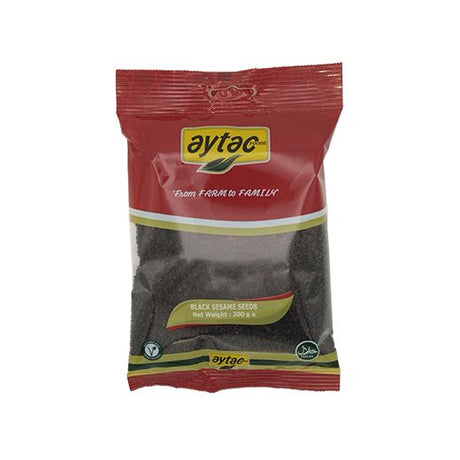 Aytac Sesame Seeds Black (Nut Bag) (12x200GR) - Aytac Foods Wholesale