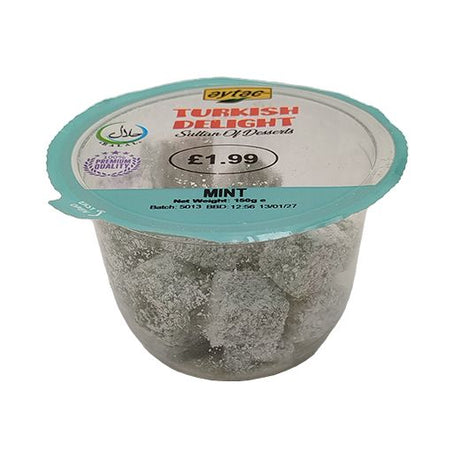 Aytac Turkish Delight Mint (Cup) (12x150GR) - Aytac Foods Wholesale