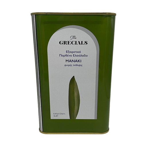 Grecials Manaki Olive Oil (4*3l) - Aytac Foods Wholesale