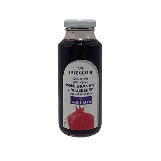 Grecials Pomegranate Blueberry Juice Organic (12*250ml) - Aytac Foods Wholesale