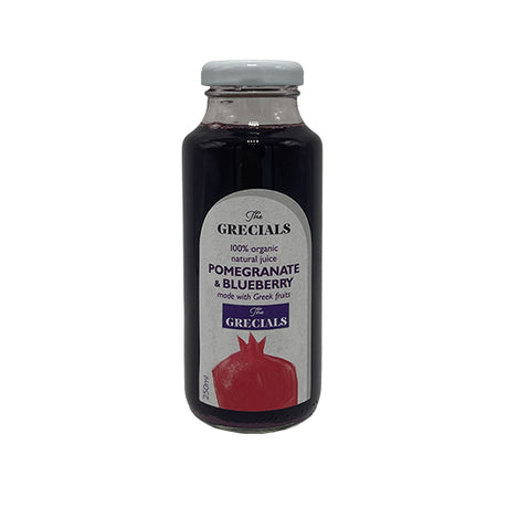 Grecials Pomegranate Blueberry Juice Organic (12*250ml) - Aytac Foods Wholesale