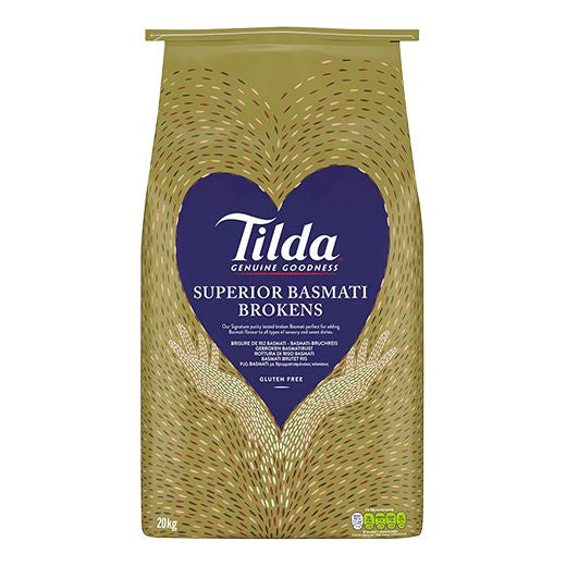 Tilda Broken Basmati Rice (1x20KG) - Aytac Foods Wholesale