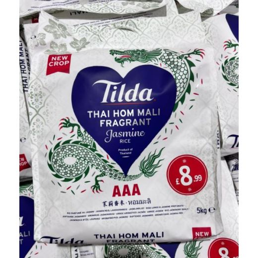 Tilda Fragrant Jasmine Rice 1x5KG