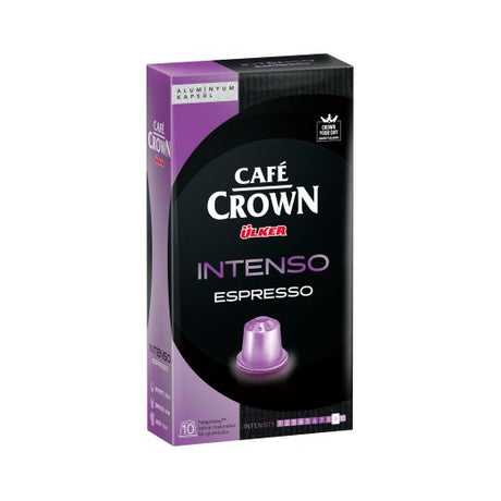 Cafe Crown Intenso Capsule Coffee (12x10PCSX5.2GR) - Aytac Foods Wholesale