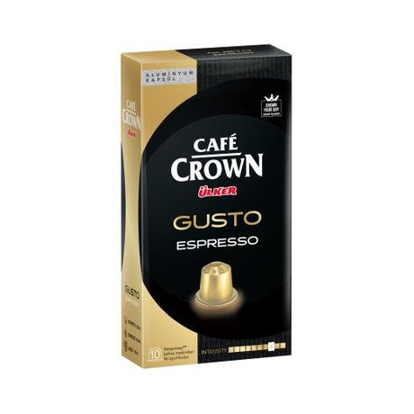 Cafe Crown Gusto Capsule Coffee (12x10PCSX5.2GR) - Aytac Foods Wholesale