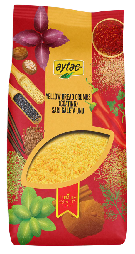 AYTAC SPICE BREADCRUMBS YELLOW 8*600GR - Aytac Foods Wholesale