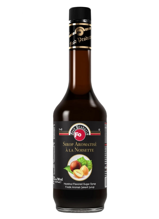 Fo Hazelnut Flavoured  Syrup 70cl - Pack of 6 - Aytac Foods Wholesale