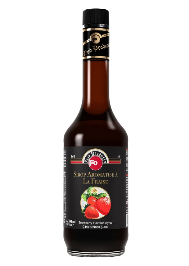 Fo Strawberry Flavoured Syrup 70cl - Pack of 6 - Aytac Foods Wholesale