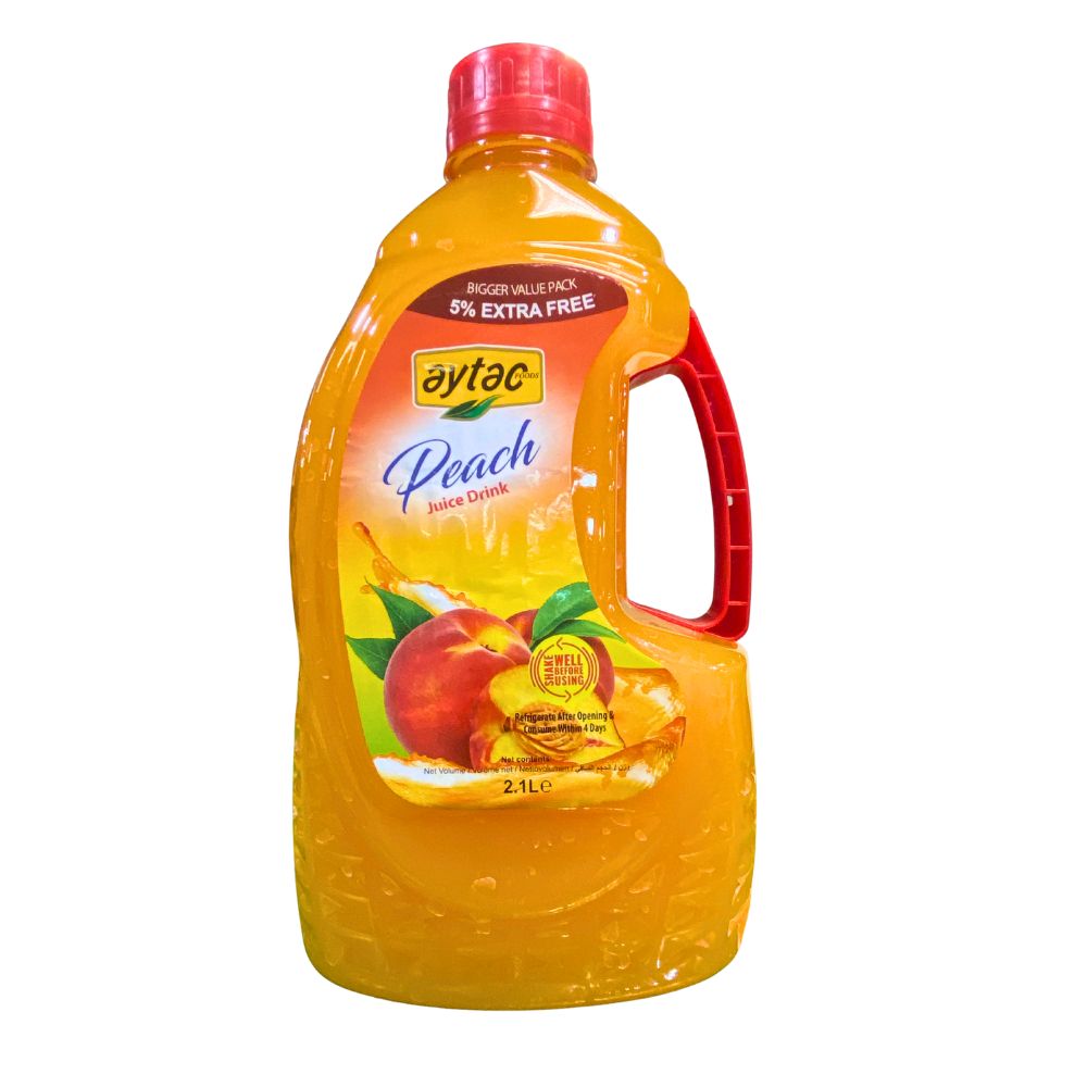 Aytac Peach Fruit Drink – 2L x6 - Aytac Foods Wholesale