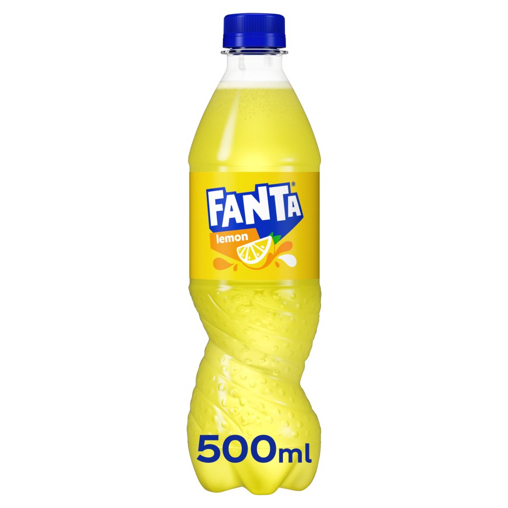 Fanta Lemon Soft Drink 500ml PET (Pack of 12)