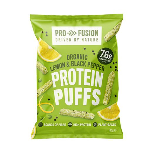 Gd Biona Profusion Organic Protein Puffs Lemon & Black Pepper (40g) product image