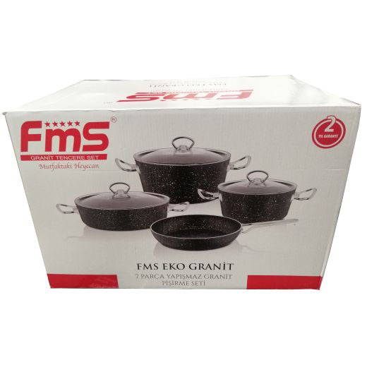 Fms Eko Granit 7 Parca Yapismaz Granit Pisirme Seti (1X0) - Aytac Foods Wholesale