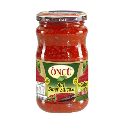 Oncu Hot Pepper Paste (Jar) – 12x370g - Aytac Foods Wholesale