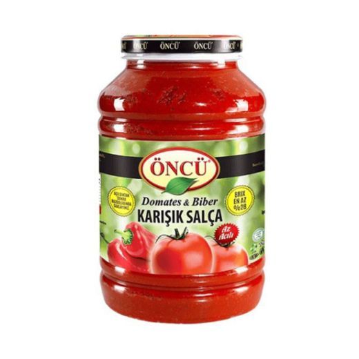 Oncu Tomato & Pepper Mix Paste 4.3kg x 4 (PET Jar) - Aytac Foods Wholesale