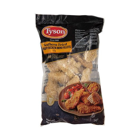 Tyson Southern Fried Chicken Inner Fillet 53G 1Kg - Aytac Foods Wholesale